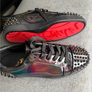 Christian Louboutin Multicolor Spiked Sneakers